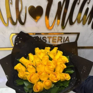 Bouquet en rosas amarillas