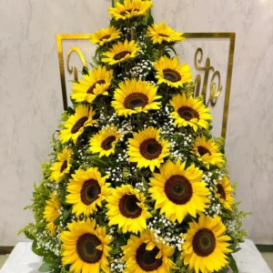 Arreglo floral en girasoles
