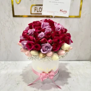 Cilindro con rosas