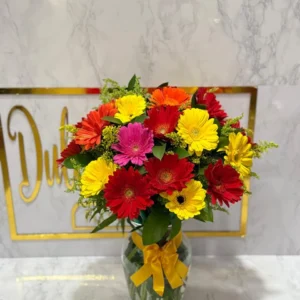 Florero en gerveras